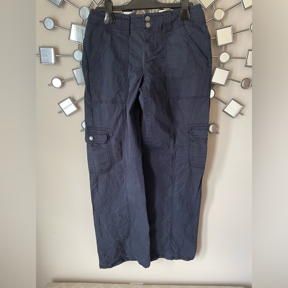 Navy blue cargo pants 14.5” waist. - Picture 2 of 9